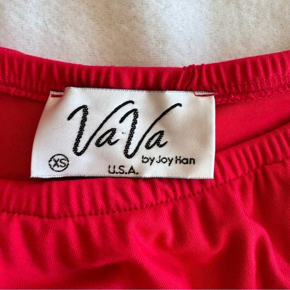 VA VA BY JOY HAN Red  Off The Shoulder Wide Leg Jumpsuit Size XS - Picture 2 of 12